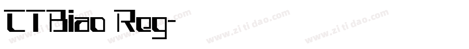 CTBiao Reg字体转换